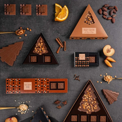 Karácsonyi mini praliné- és csokoládéválogatás  